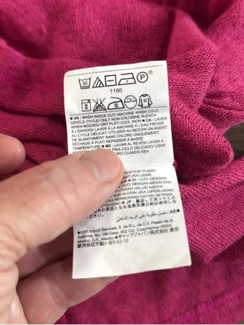 Old Navy Fitted Scoop Neck Long Sleeve Tee - Hot Pink